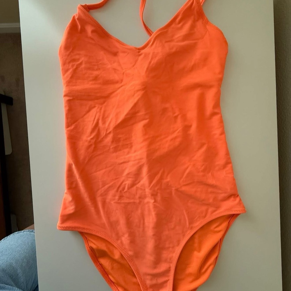 Aerie Orange One Piece Swimsuit